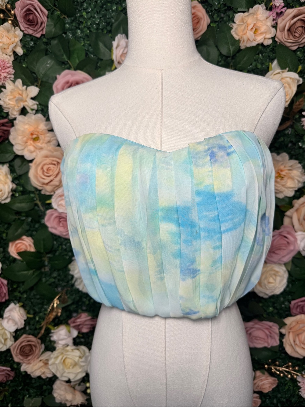 Pastel Watercolor Tube Top - Picture 2 of 8